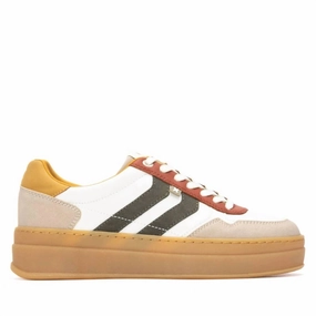 Air Flow Stylish Appearance Women's 144630 Round Toe Sneakers In Green