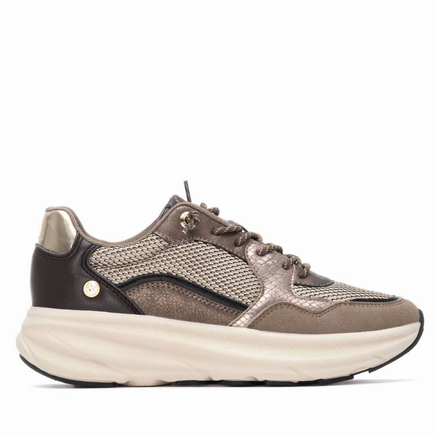 Track ready Women's 144686 Round Toe Sneakers In Bronze