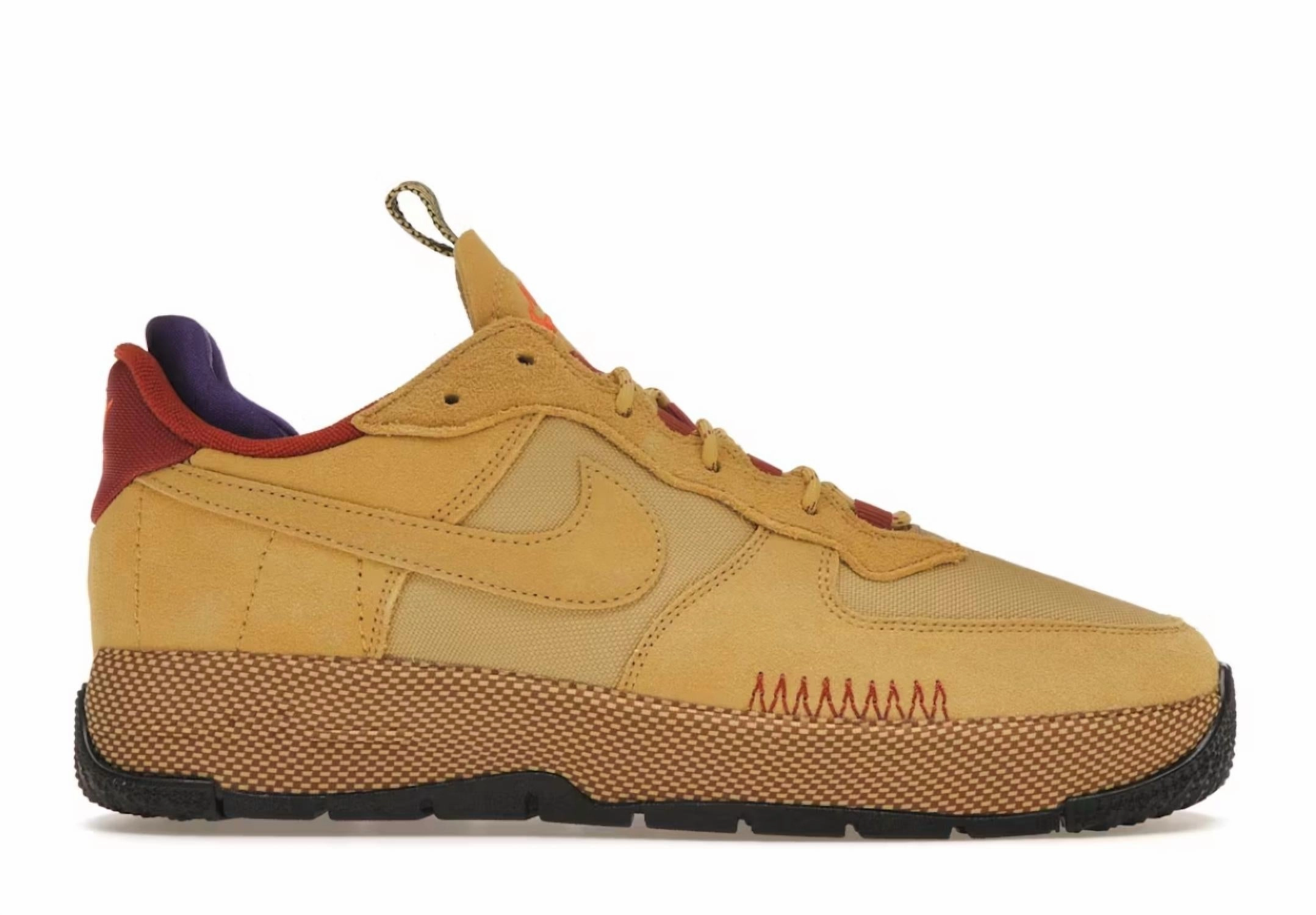 Outdoor Stroll Women's Air Force 1 Wild Sneakers In Wheat Gold/rugged Orage