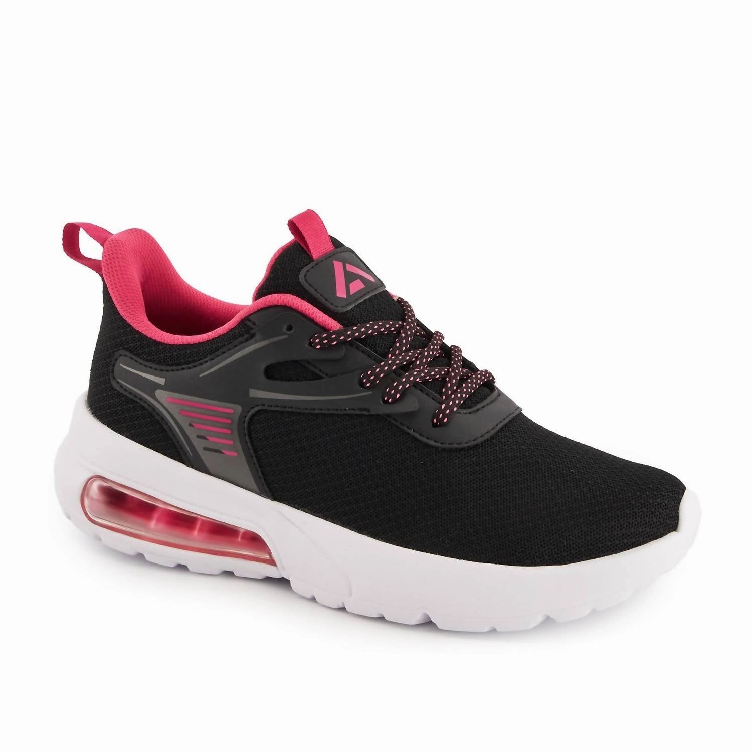 Women's Airsole Performance Sneakers In White And Black Smart Choice Motion Control Design