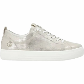 Breathable Quarter Panels Women's Alina 13 Leather Sneaker In Muschel/muschel