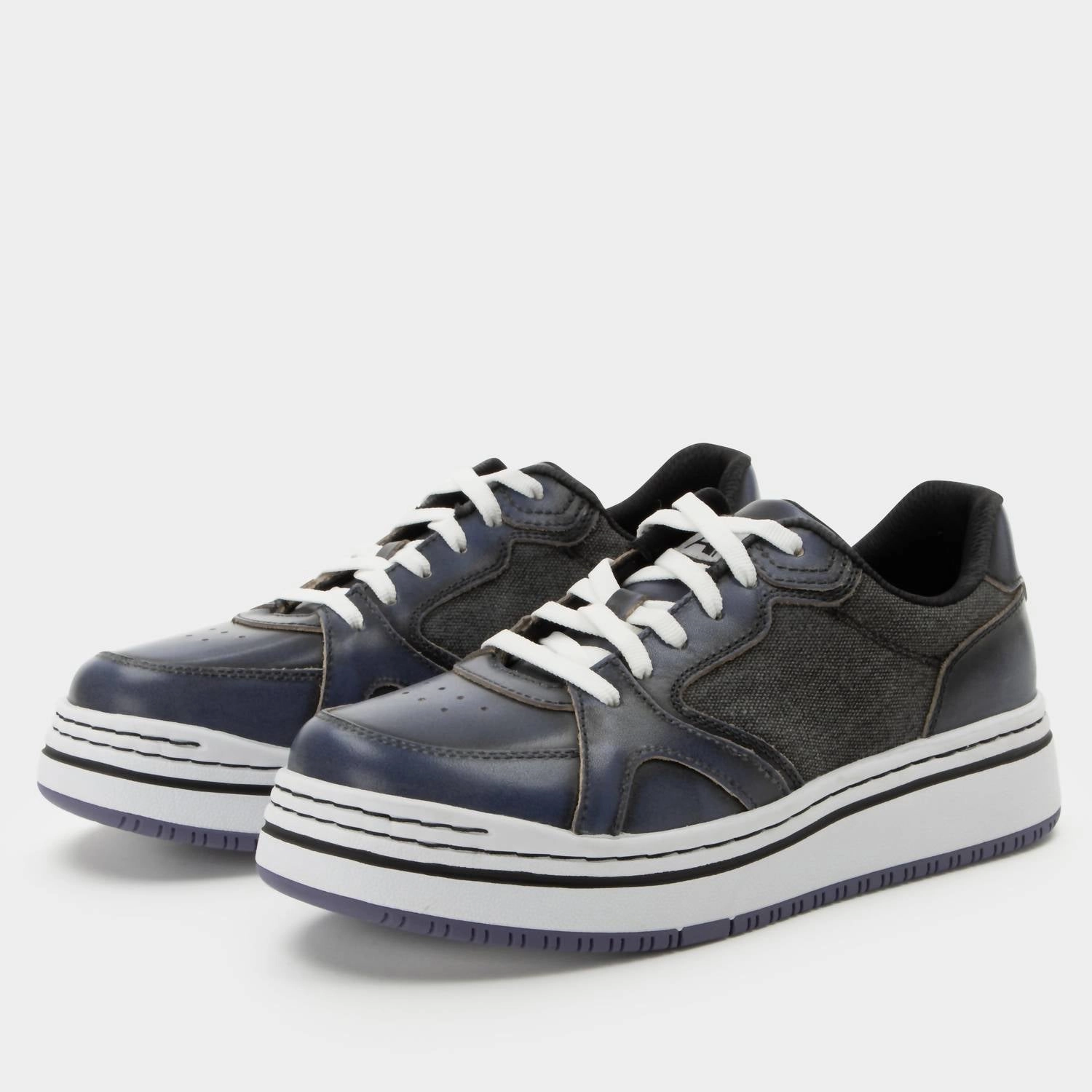Sturdy flexibility Shock Dispersing Women's Alyster Sneakers In Blue Black