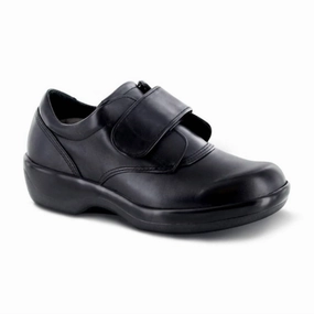 Women's Ambulator Single Strap Casual Shoes In Black Weekend Mood