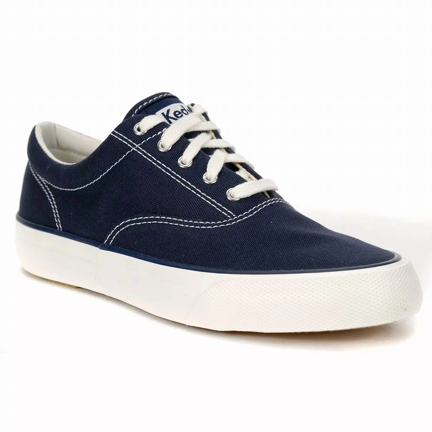 Women's Anchor Sneaker In Solid Navy Ground Contact Sole