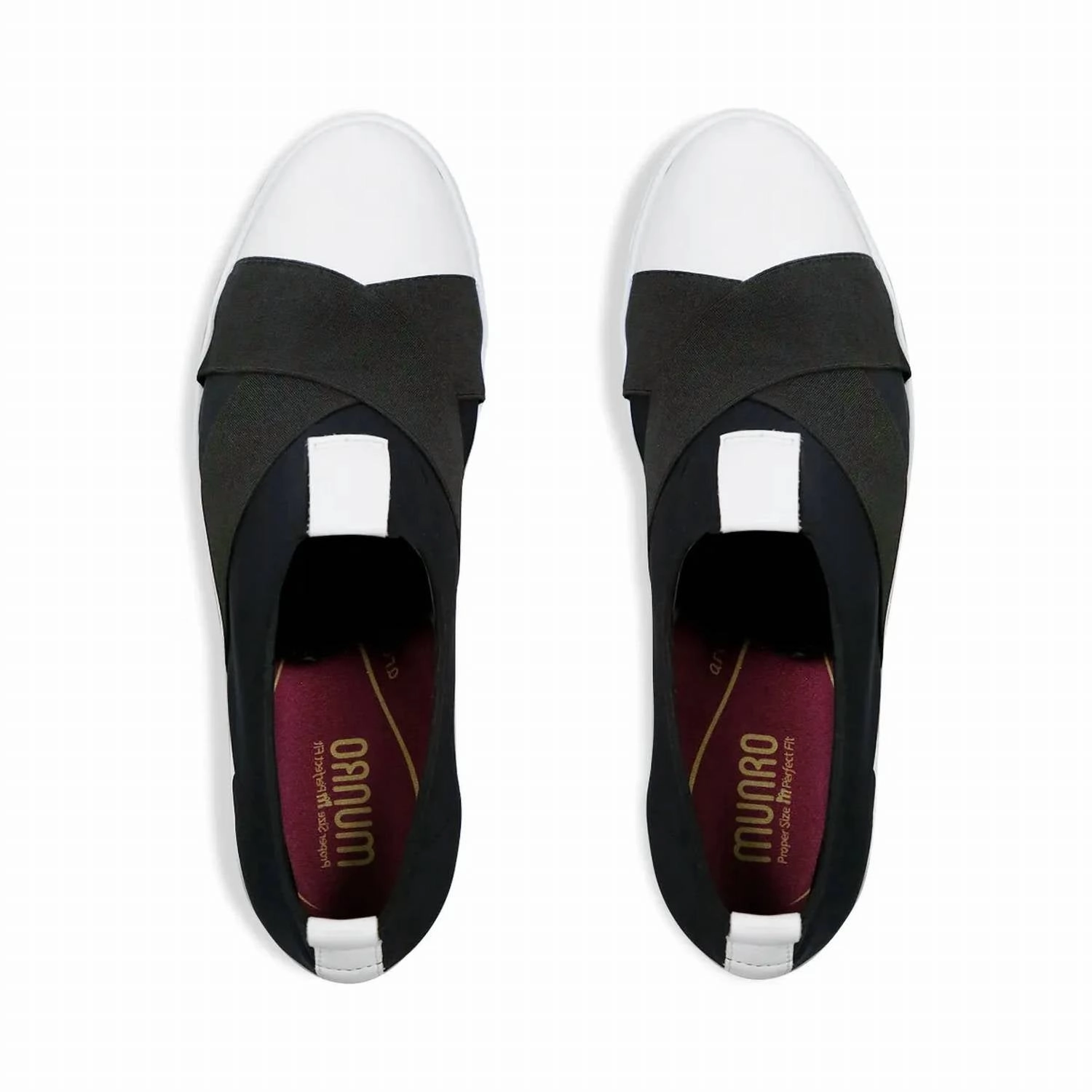Women's Anjela Shoes In Black/white Gym Casual MinimalistDesign