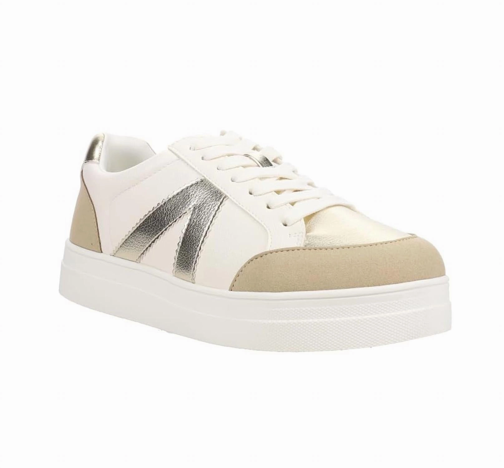 Women's Astra Sneakers In White/gold Style Runner simple design