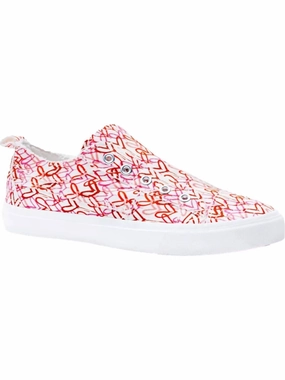 Women's Babalu Heart Slip On Shoes In Pink Sustainable Sole Construction