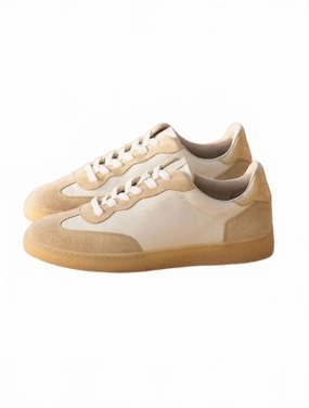 Eco Friendly Sole Women's Bahia Sneakers In Off White/ Iridescent Champagne