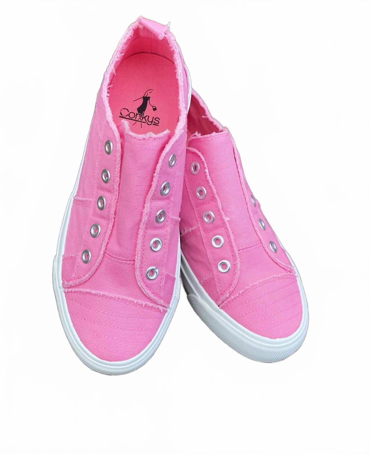 Contoured Fit Enhanced Lateral Support Women's Bubblegum Sneaker In Pink