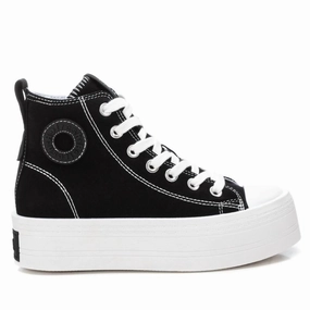Functional Edge Women's Canvas High Top Sneakers In Black