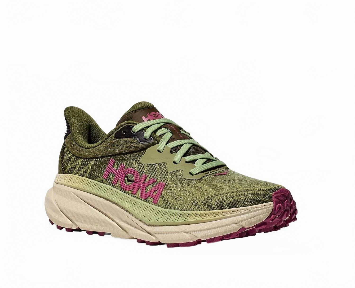 Thermoplastic Polyurethane Plate Women's Challenger Atr 7 Shoes In Forest Floor/beet Root