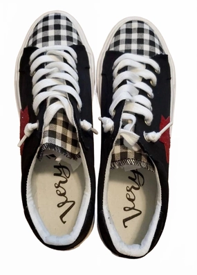 Women's Check Shoes In Multi Elevated Comfort Stable Move