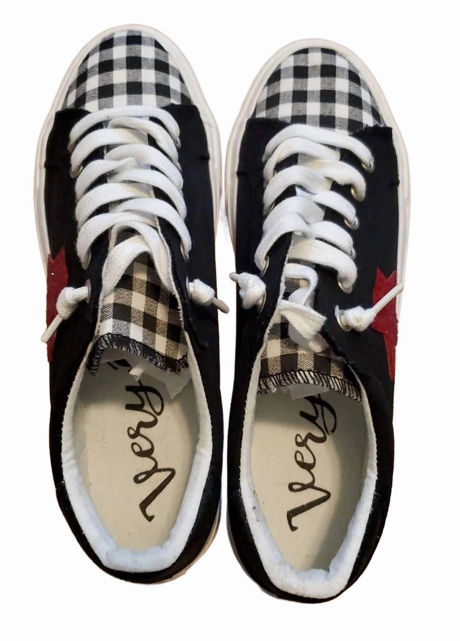 Women's Check Shoes In Multi Elevated Comfort Stable Move