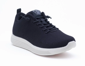 Track Support Smooth Ease Women's Cheviot Sneaker In Black Merino Wool