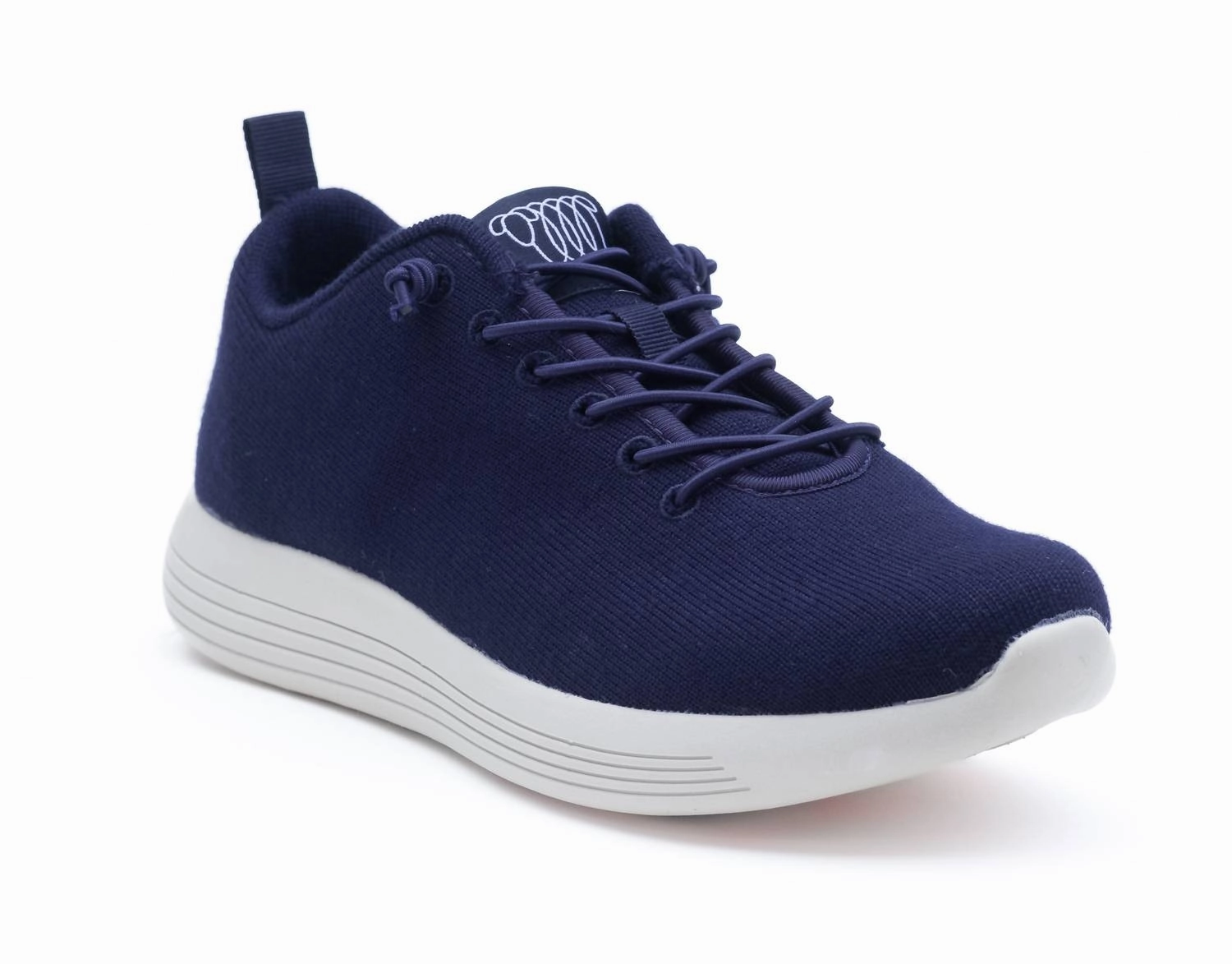 Women's Cheviot Sneaker In Navy Merino Wool Streamlined materials Orthotic Compatible Footbed