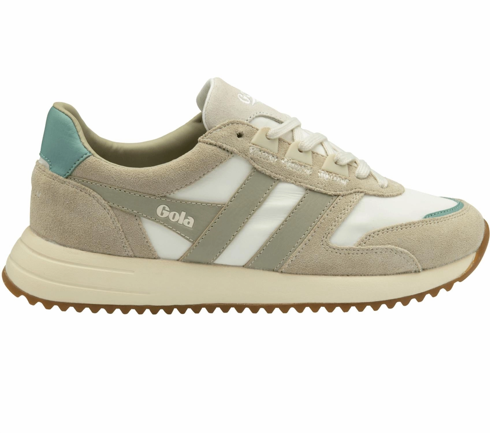 Luxurious Touch Women's Chicago Sneakers In Off White/wheat/feather Grey