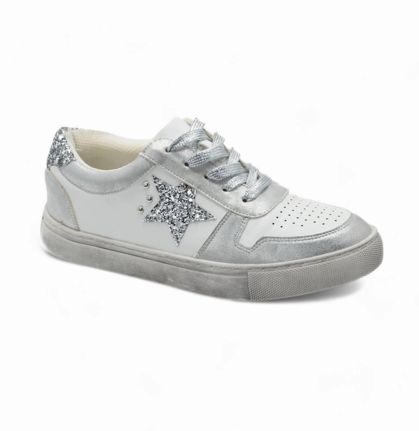 Adaptive Cushioning System Compression Molded Lightness Women's Constellation Sneakers In Silver