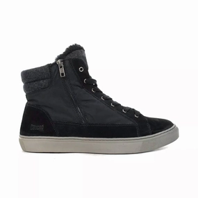Women's Dax Waterproof High Sneaker In Black Total Support