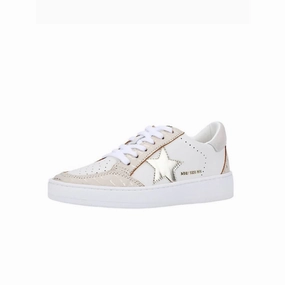 Women's Denisse Sneaker In White/blush Croco ElasticBand