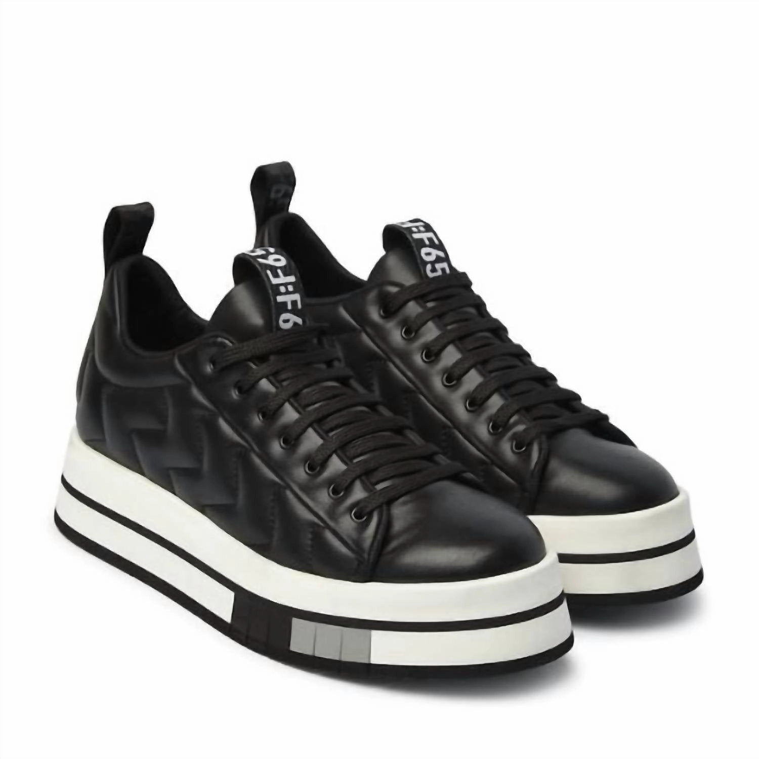 Women's Donna Sneaker In Black High   Top Style