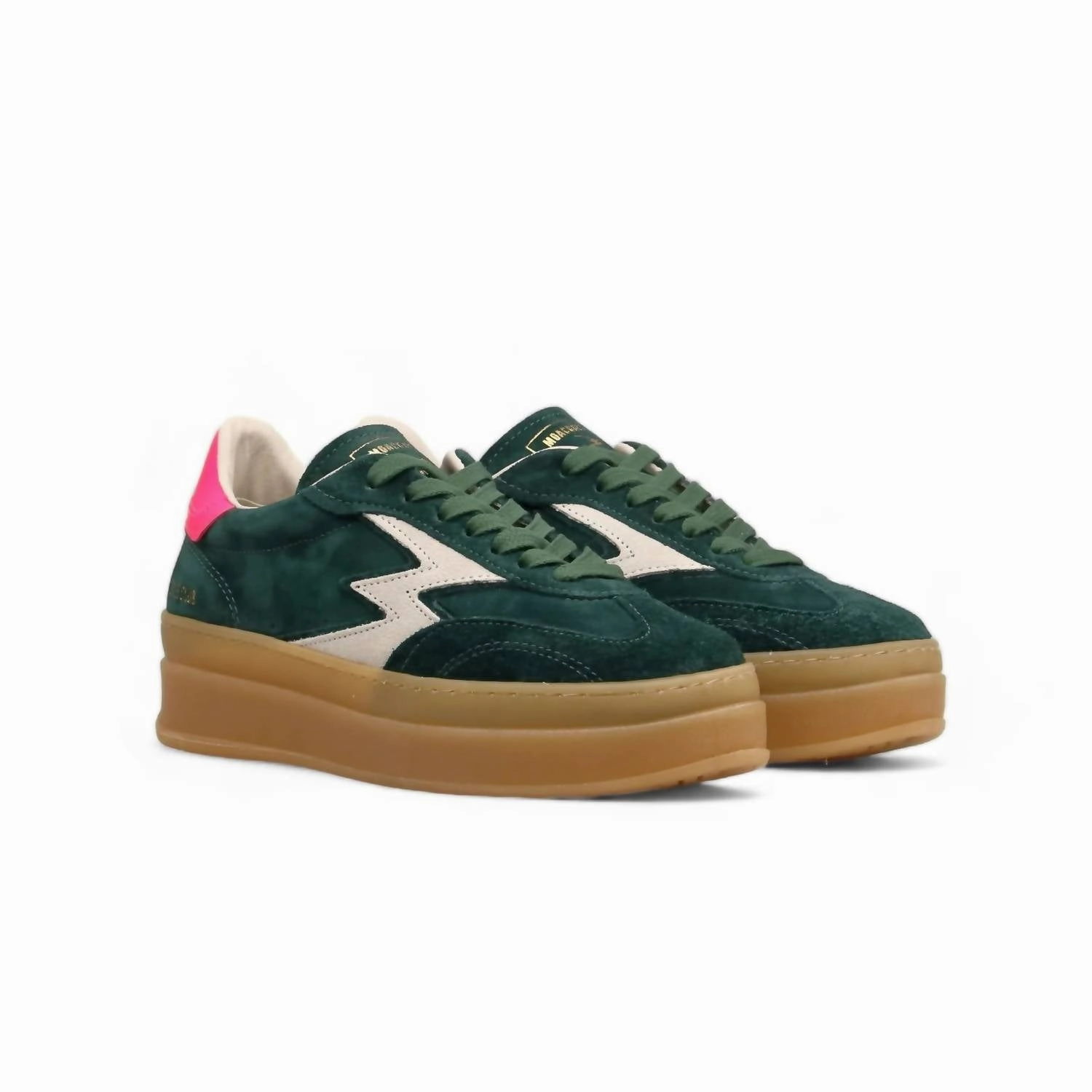 Women's Double Club Delux Sneaker In Green Road Fit