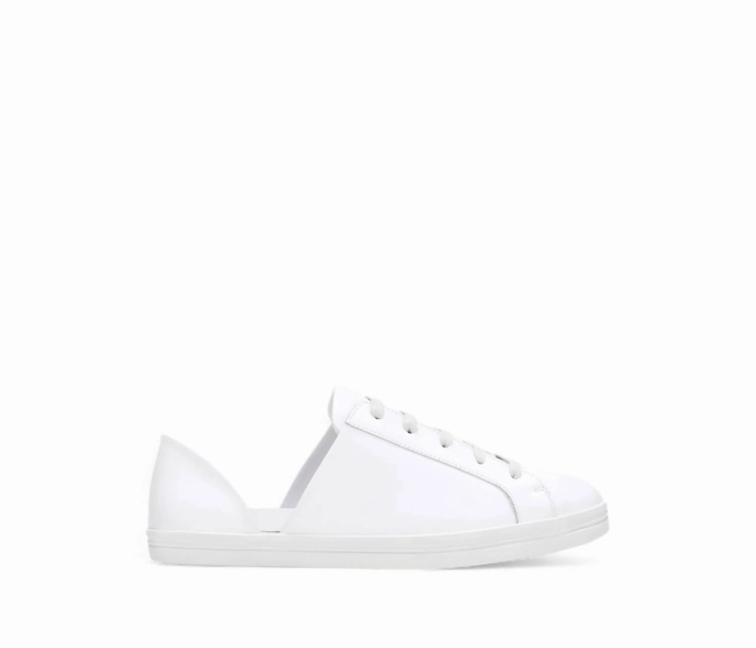 Urban Trend Comfortable Workout Women's Eda D'orsay Sneaker In White Calf