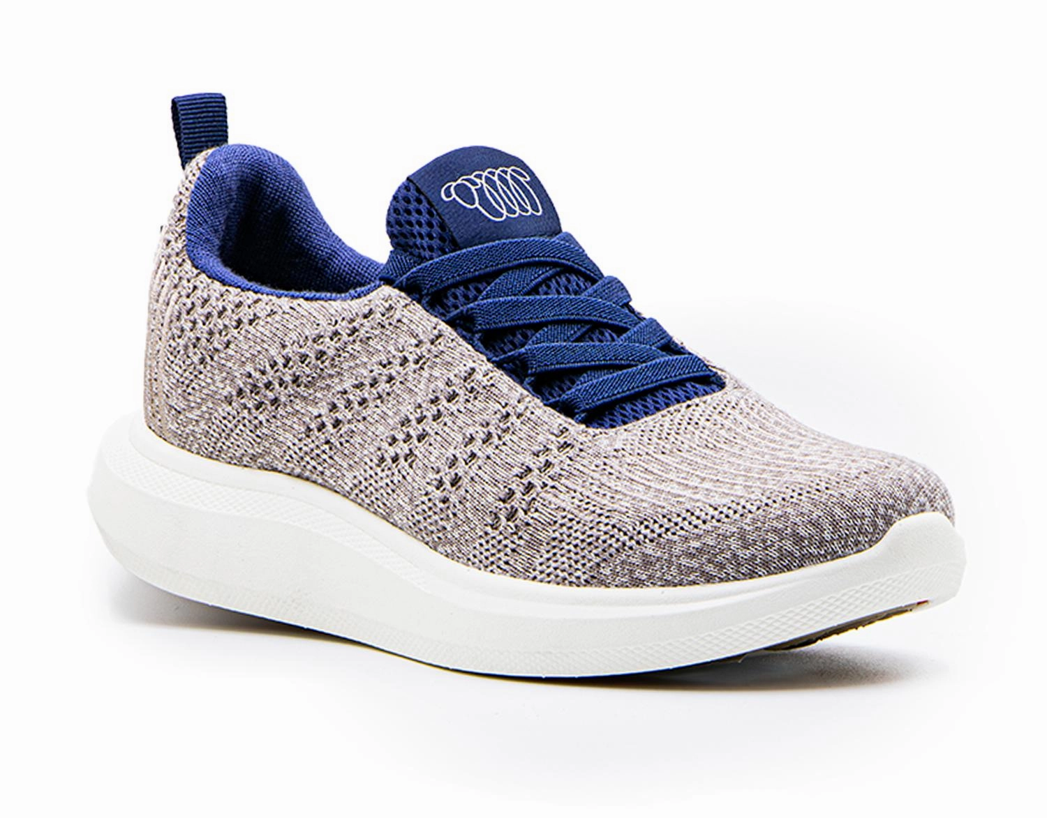 Stability frame Built To Move Women's Eden Sneaker In Natural Denim Merino Wool