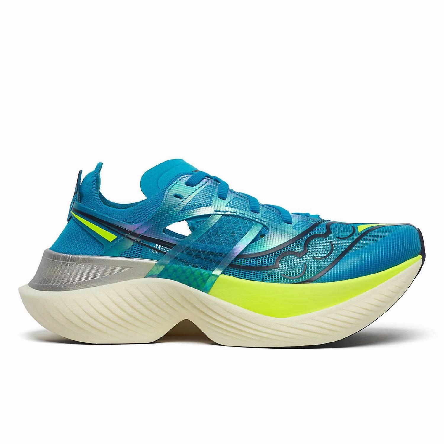 Dynamic Step Built-in comfort Women's Endorphin Elite Shoes In Viziblue/citron