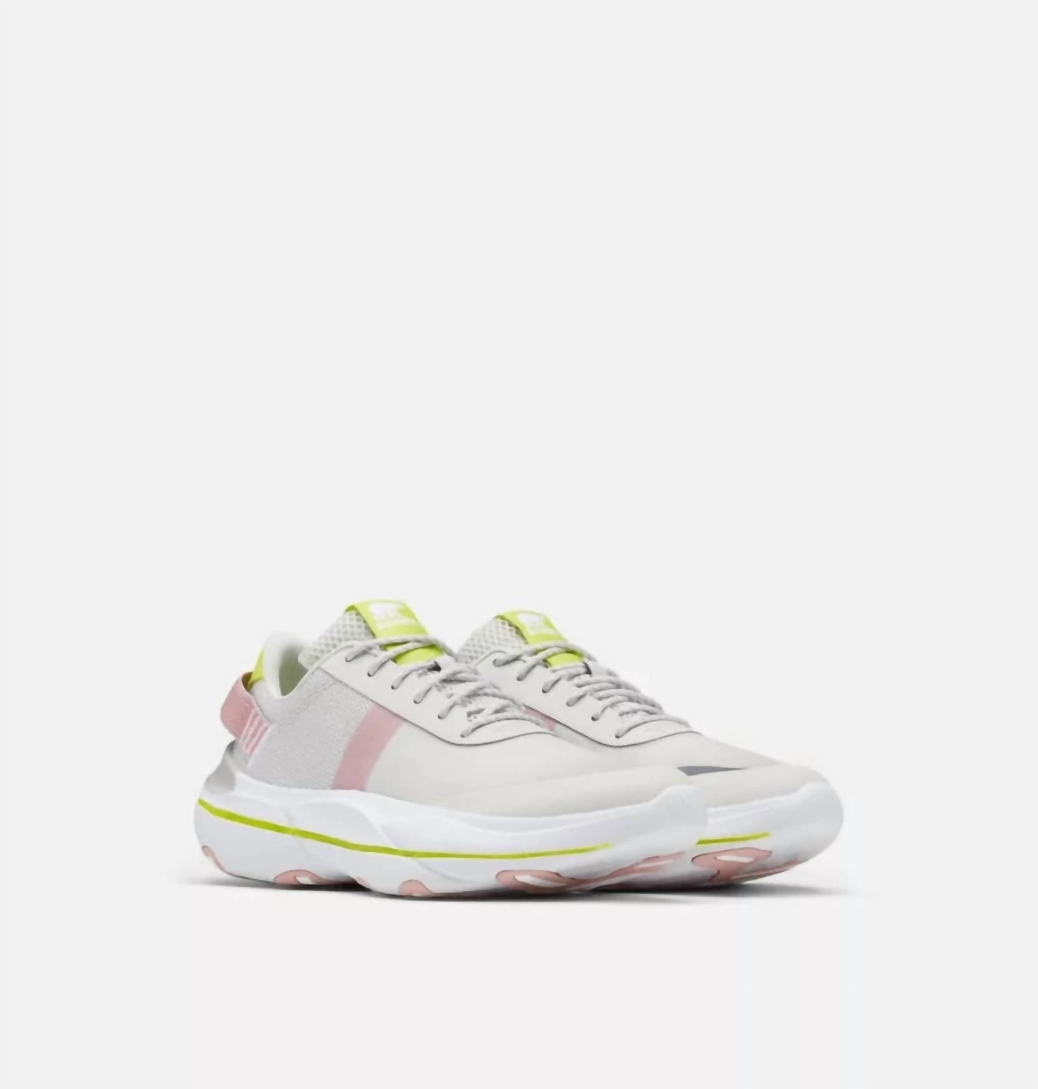 Women's Explorer Blitz Leisure Lace Sneaker In Moonstone White Multi Density Foam Kevlar Reinforced Thread