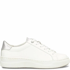 Orthopedic Impact Zones Women's Fianna Sneakers In White/ Silver