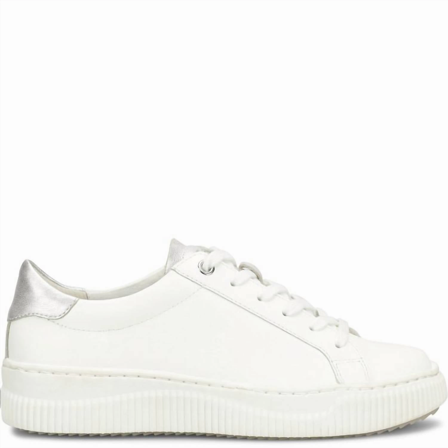 Women's Fianna Sneakers In White/ Silver Bold Design