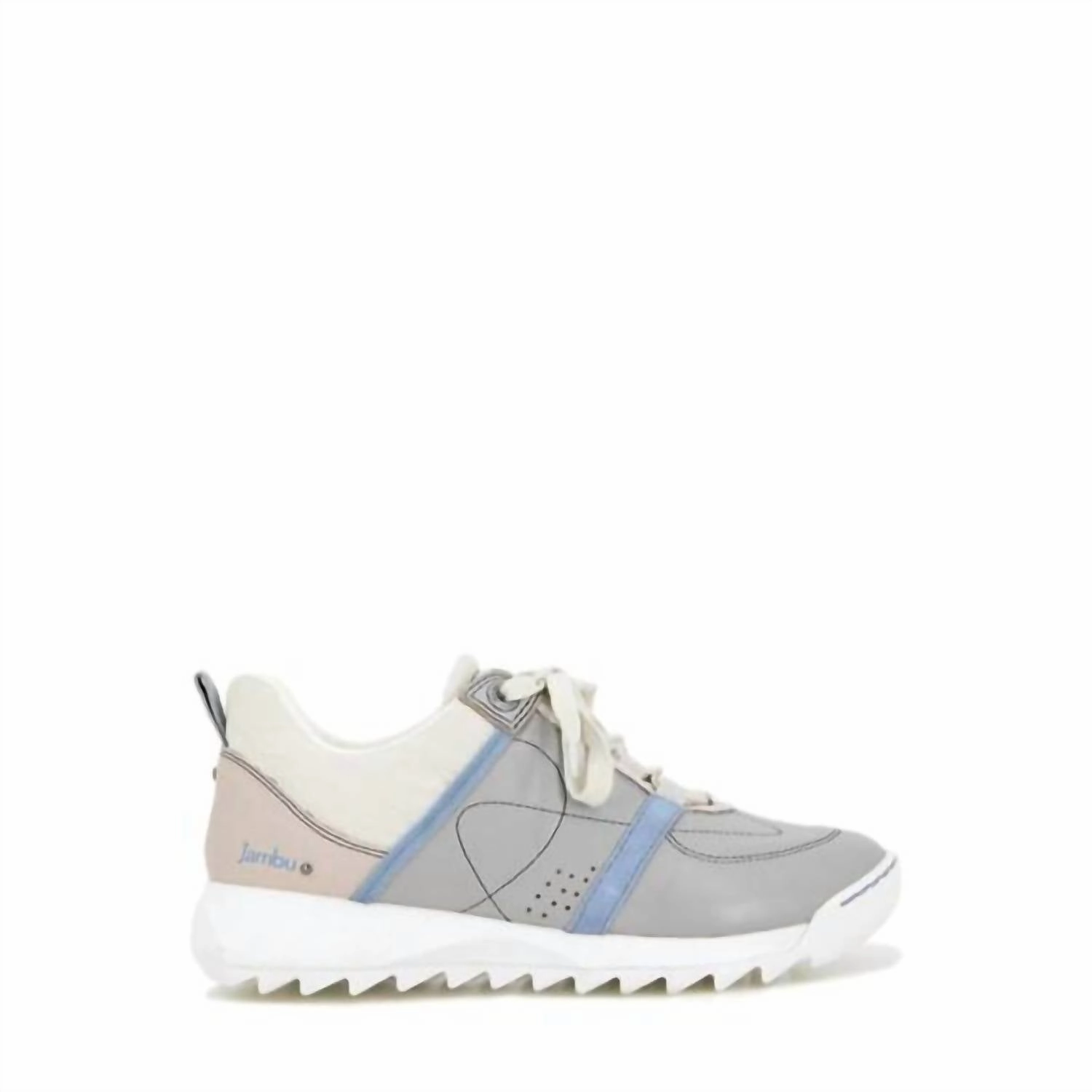 Tidy look Narrow Toe Box Women's Flo Sneaker In Grey/light Denim