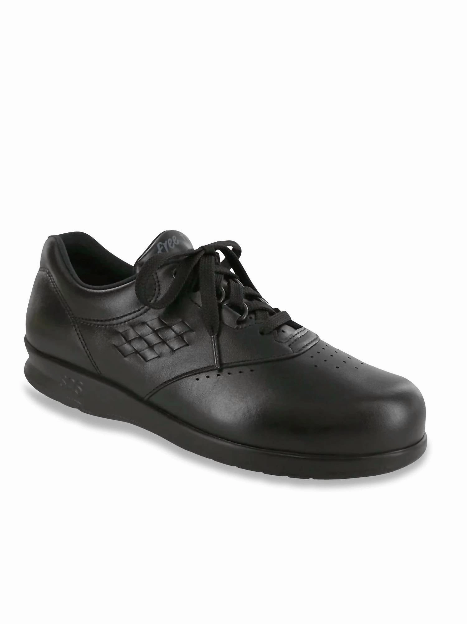 Women's Free Time Walking Shoe -  Triple Wide In Black Jump Friendly Torsion System