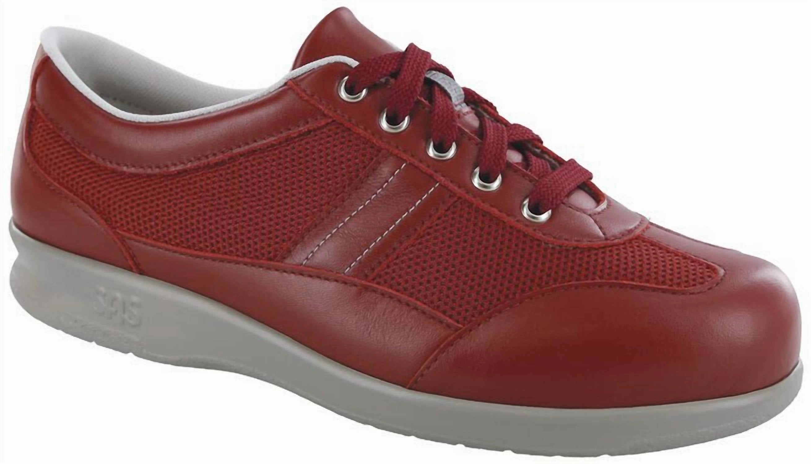 Lightweight Midsole Women's Ft Mesh Walking Shoe In Ruby