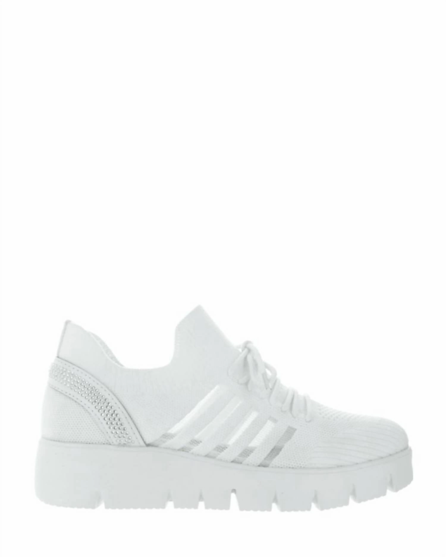 Weekend Plans Women's Fx Bernie Crystal Sneaker In White