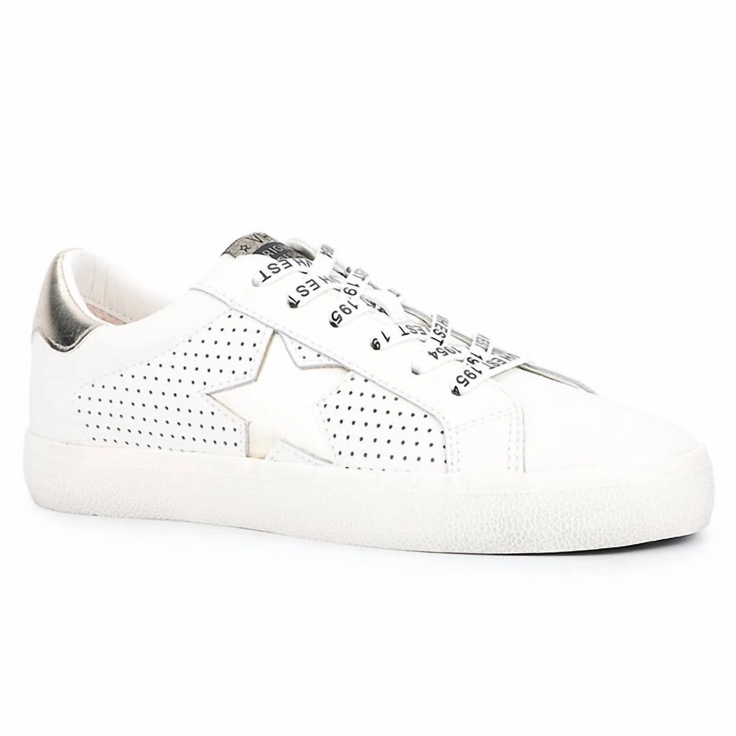 Women's Gadol Sneakers In Gold/multi Gusseted Tongue Design