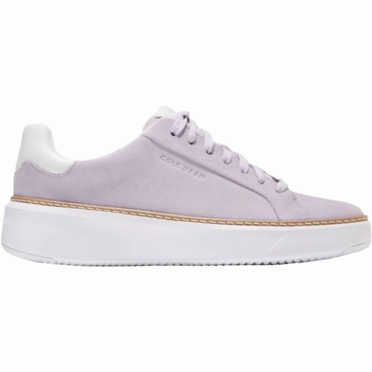 Chic Wear Strong Stitching Women's Grandpro Topspin Sneaker In Thistle Suede
