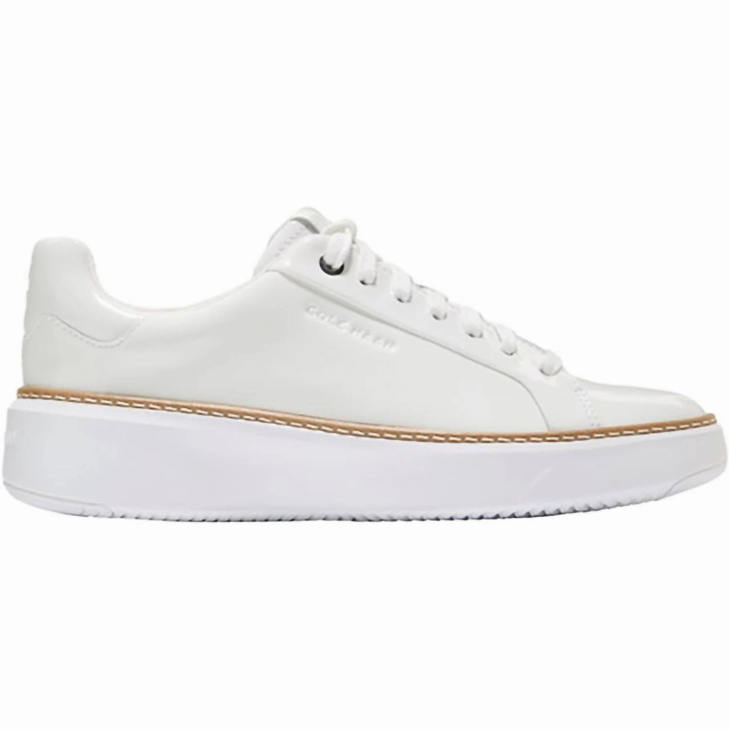 Women's Grandpro Topspin Sneaker In White Patent Cushion Feel