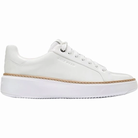 Women's Grandpro Topspin Sneaker In White Patent Narrow Fit