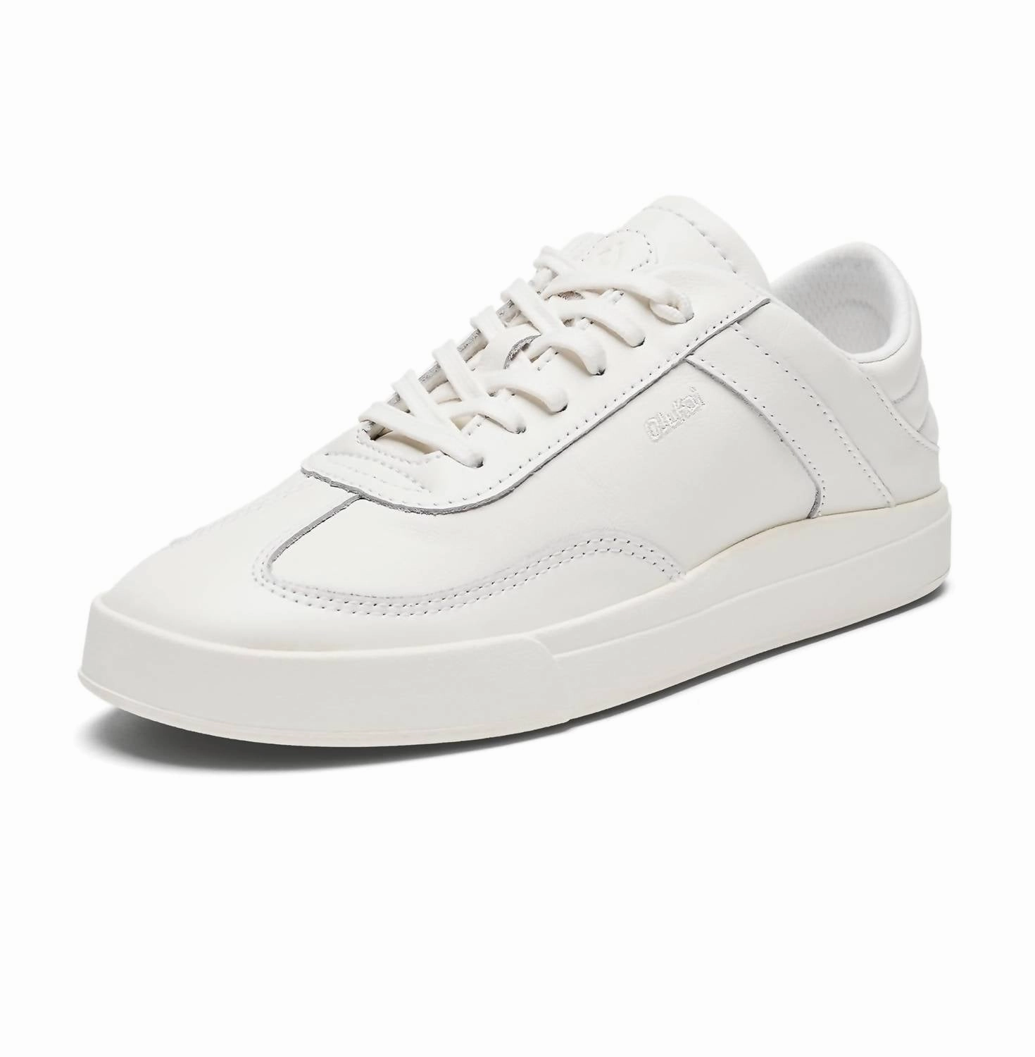 Women's Ha'upu Leather Sneakers In Bright White/bright White Dynamic Sole