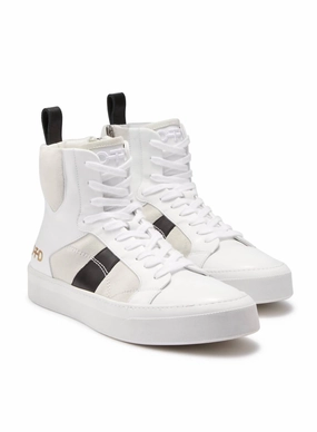 Comfort Midsoles Sports Class Women's Hi-Top Zip Sneaker In White