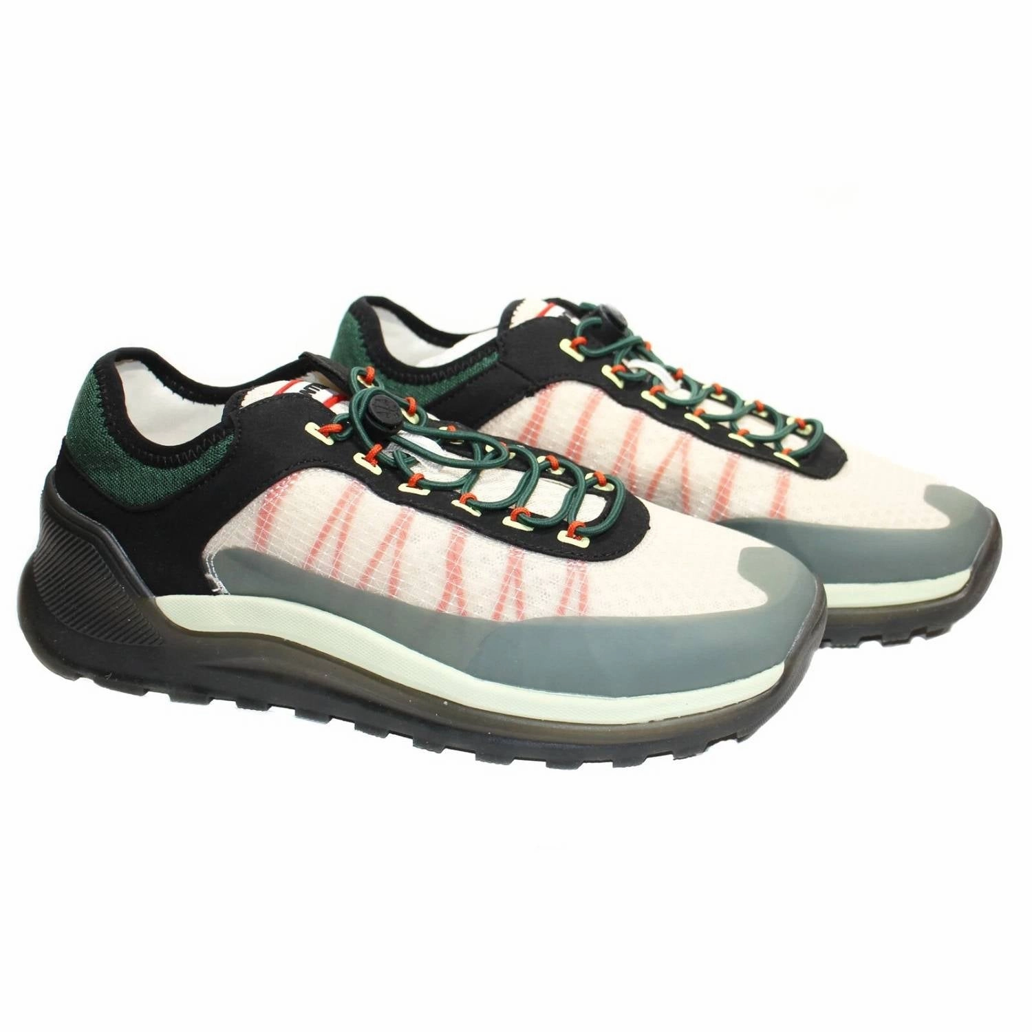 Women's Hunter Travel Trainer Sneakers In Shaded White/thicket Green/black Neutral Top Classic Design