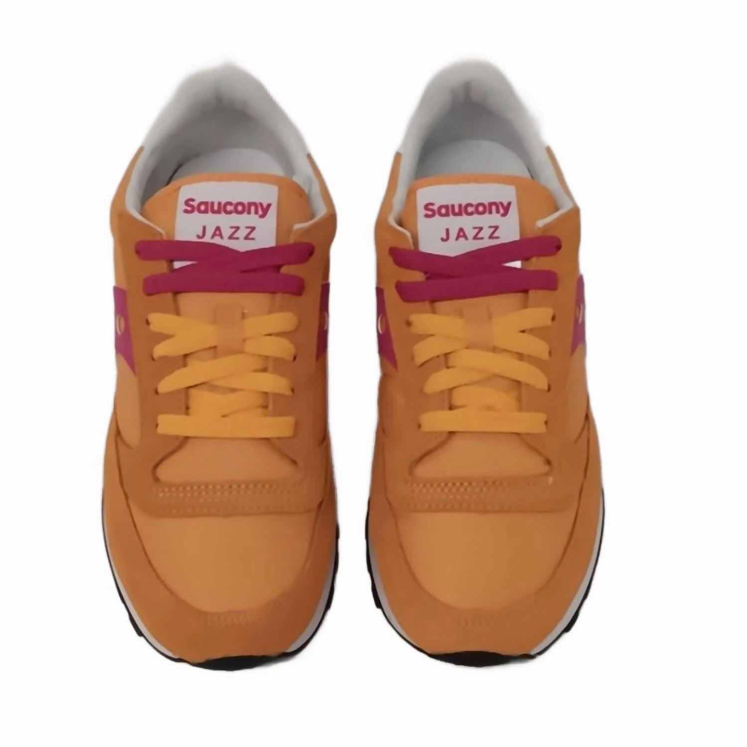 Weekend Style Women's Jazz Original Low Top Sneakers In Orange/fuchsia