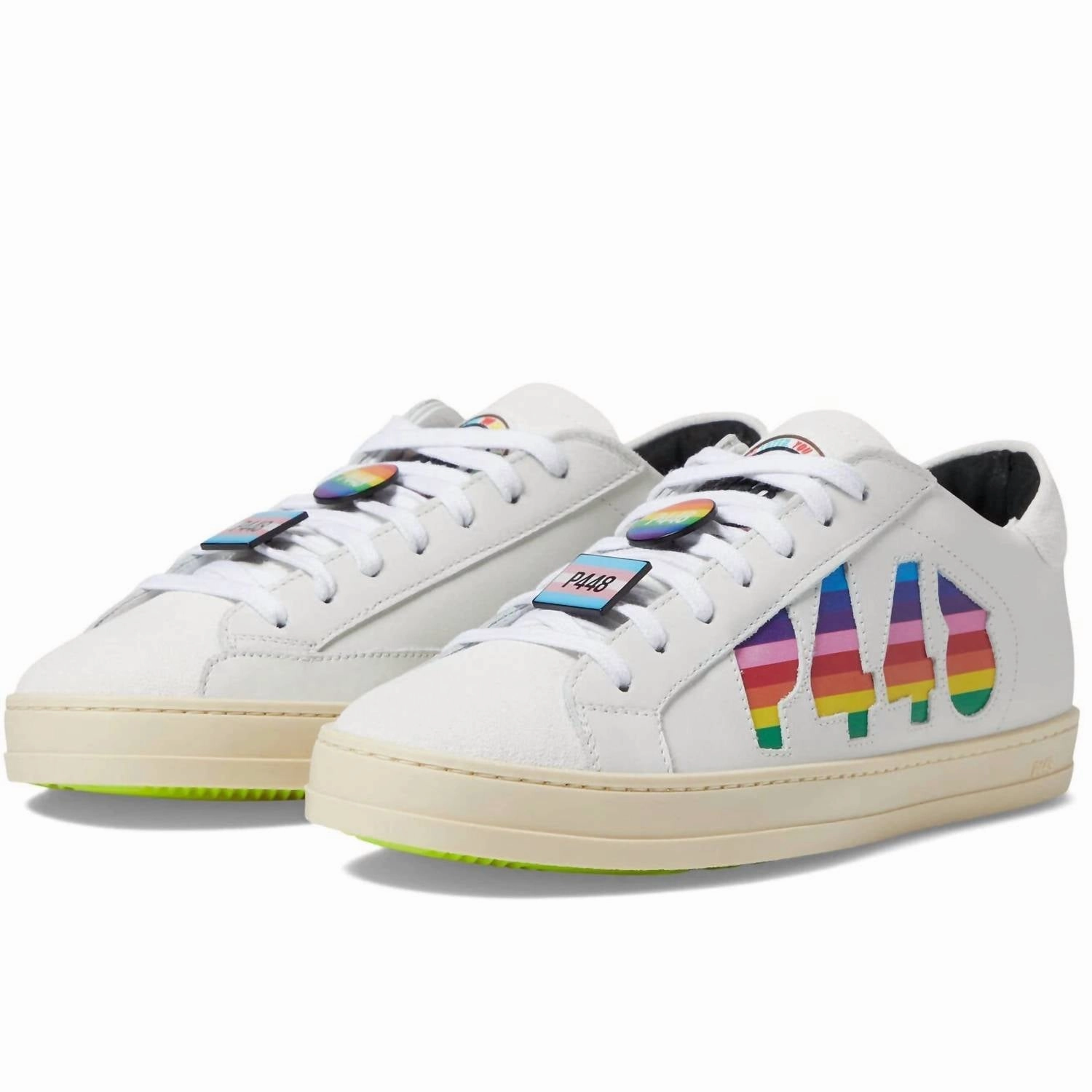 Flexible Lining Basketball Women's John Trainers Sneakers In Pride White