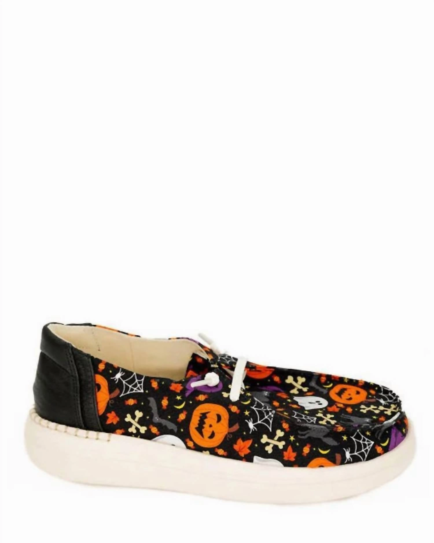 Women's Kayak 2 Halloween Slip On Sneaker In Black Multi Bold Outsole Geometry