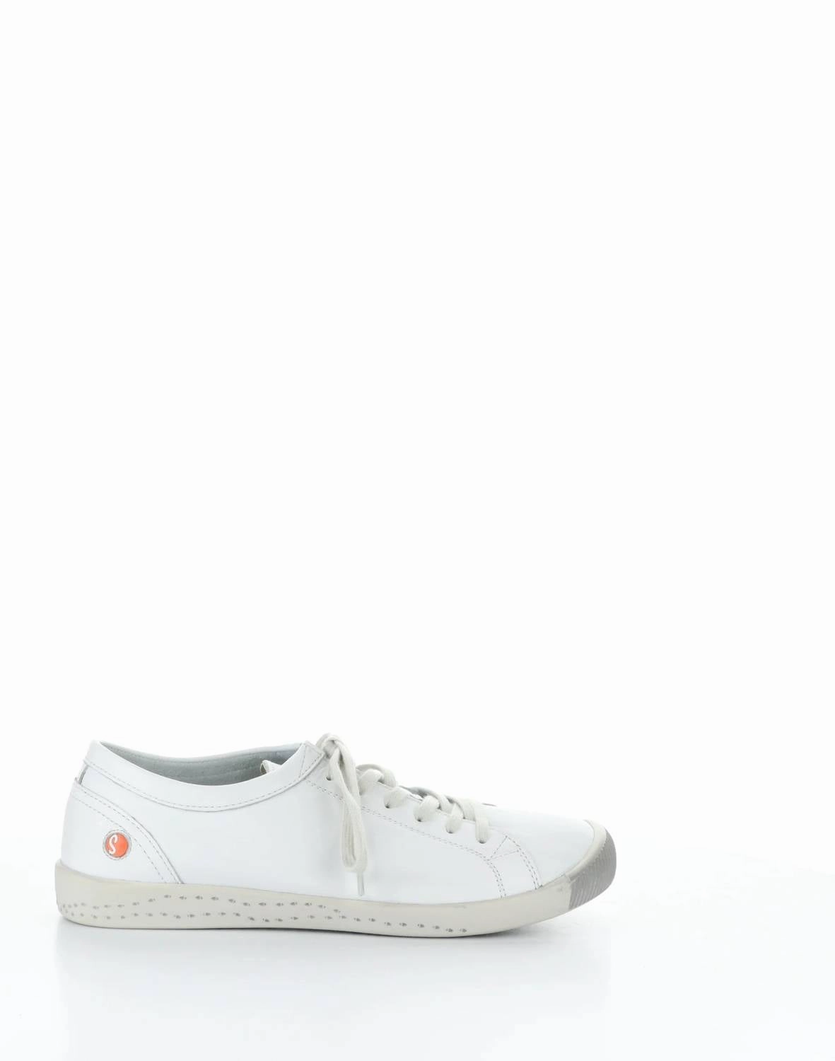 Flexible Rubber Outsole Mesh Upper Women's Lace-Up Shoes In White