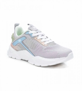 Midfoot Lock Adaptive Look Women's Lace-Up Sneakers In Grey