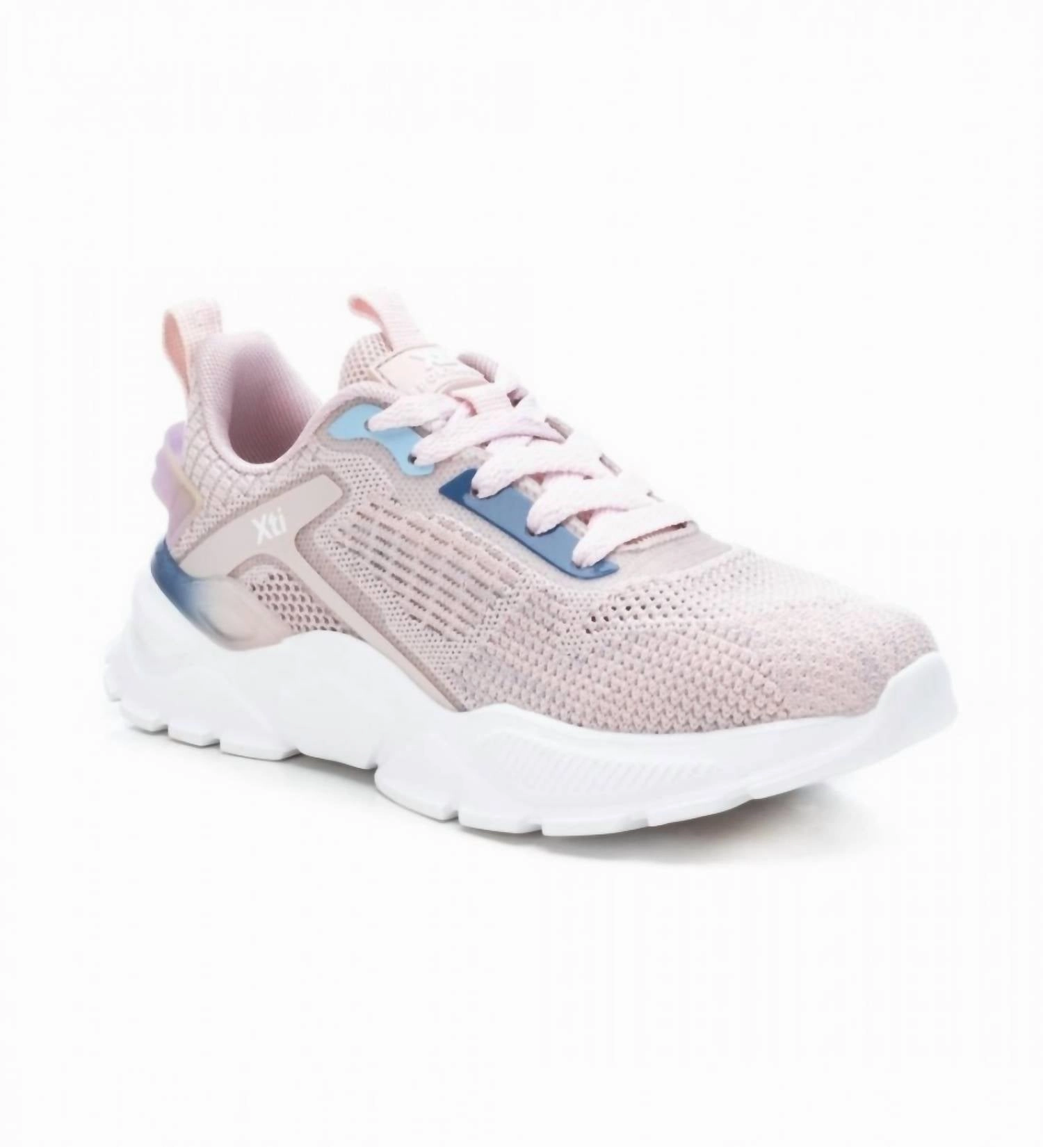 Sleek Molded TPU Stabilizer Women's Lace-Up Sneakers In Nude