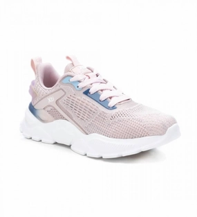 Sleek Molded TPU Stabilizer Women's Lace-Up Sneakers In Nude