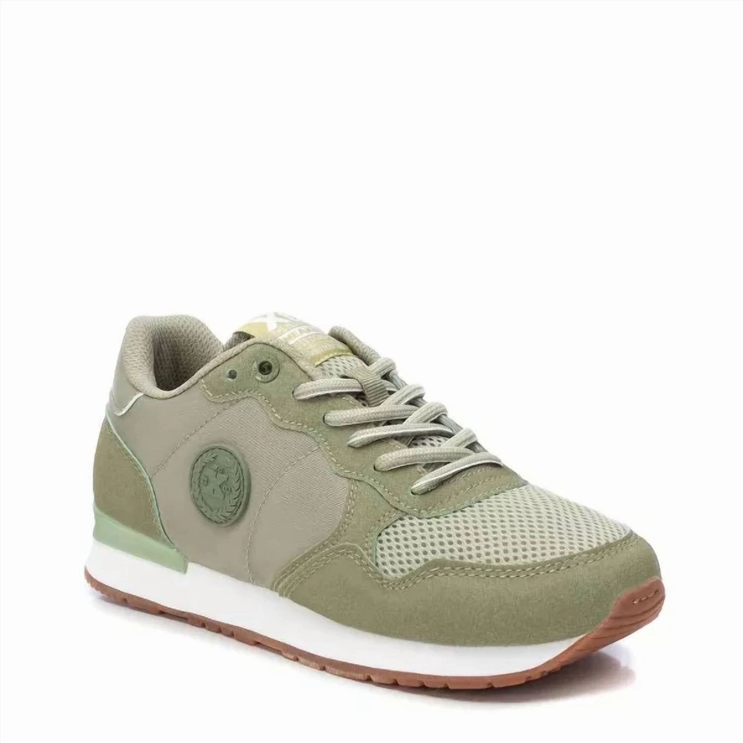 ReflectiveDetails Women's Lace-Up Sneakers In Open Green